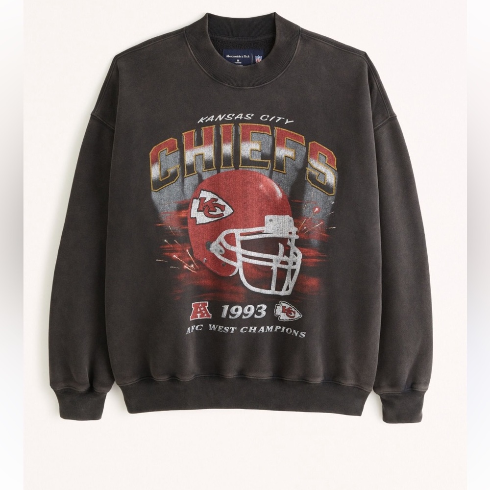 Mens Abercrombie & Fitch Kansas City Graphic Crewneck - Vintage Wash